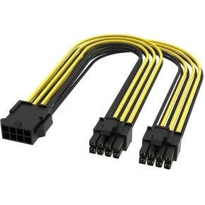 Afbeelding van Akasa 6 Sets, PCIe 8 Pin to Dual (6+2) Splitter cable