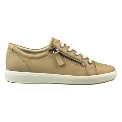 Afbeelding van ECCO SOFT 7 Sneakers laag, Dames, Maat: 39, Beige Nubukleer