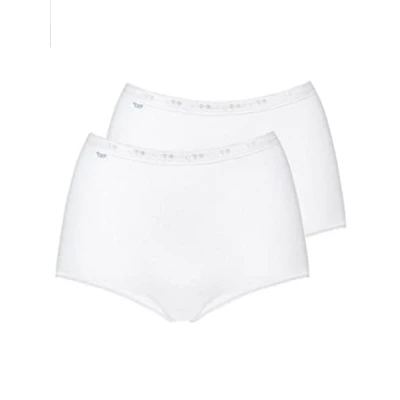 Afbeelding van Sloggi 2P Basic Plus Maxi Briefs Wit katoen 38 Dames