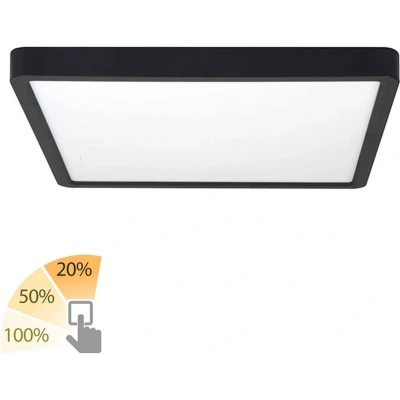 Afbeelding van Highlight plafondlamp Piatto 1 lichts 30 x2.5 cm zwart