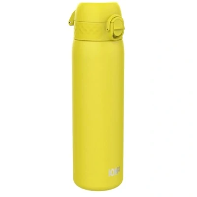 Afbeelding van ION8 Vacuüm Geïsoleerde Stalen Waterfles, 500 ml/18 oz, Lekvrij, Makkelijk te Openen, Veilige Vergrendeling, Vaatwasserbestendig, Past in Bekerhouders, Draaghendel, Krasbestendig, Geel Drinkfles