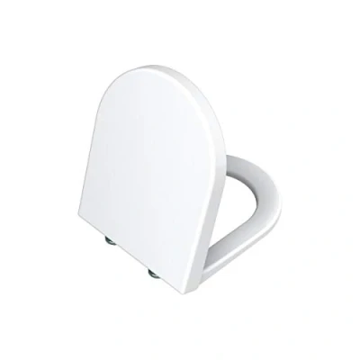 Afbeelding van Vitra S50 toiletzitting met Slow Close mechanisme 003/309 wit wc bril en hoes