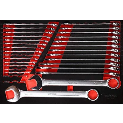 Afbeelding van KS Tools 811.0030 Ring /steeksleutelset in schuimrubberinleg, 30 dlg