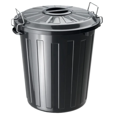 Afbeelding van Rotho Basic Afvalemmer 25L Zwart
