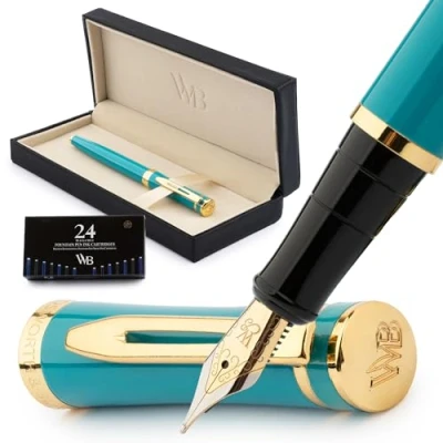 Afbeelding van Erudite Collection FPM (Turquoise Gold, Geschenkdoos [Medium penpunt])