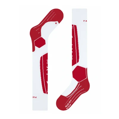 Afbeelding van FALKE Heren Skisokken SK5 Expert M KH Wol Functioneel material Warm dun 1 Paar, Wit (White 2088), 39 41