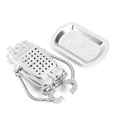 Afbeelding van Roestvrij staal Losse Thee Blad Infuser Ball Zeef Filter Diffuser Kruiden Spice Robot Vorm