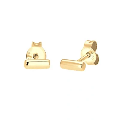 Afbeelding van Elli Damesoorbellen Studs Stab Basic Geo Minimal Trend Fijn filigraan zilver 925, zilver, goud, Geen edelsteen