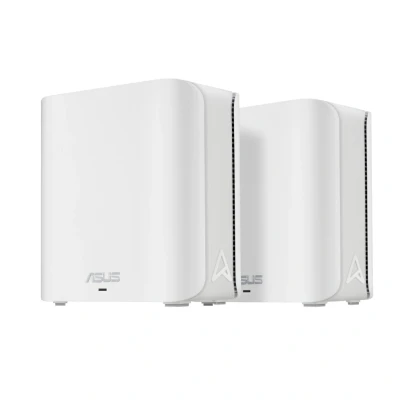 Afbeelding van ASUS ZenWiFi BD4 2 Pack Mesh WiFi 7 dual band netwerk, 3600 Mbit/s, dekking 470 m², twee 2,5G aansluitingen, inclusief beveiligings en oudercontroles, Smart Home Master SSID&#039;s, wit
