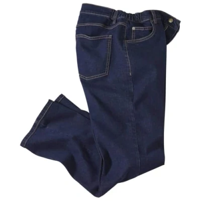Afbeelding van Atlas for Men Donkerblauwe regular stretchjeans Heren Verkrijgbaar in grote maten 62