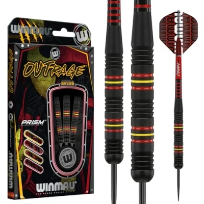 Afbeelding van Winmau Outrage brass steeltip dartpijlen