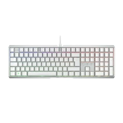 Afbeelding van CHERRY XTRFY MX 3.1, Mechanisch Gaming Toetsenbord, Duitse Indeling (QWERTZ), RGB Verlichting, Aluminium Behuizing, USB A Aansluiting, MX2A BROWN Switches, Wit