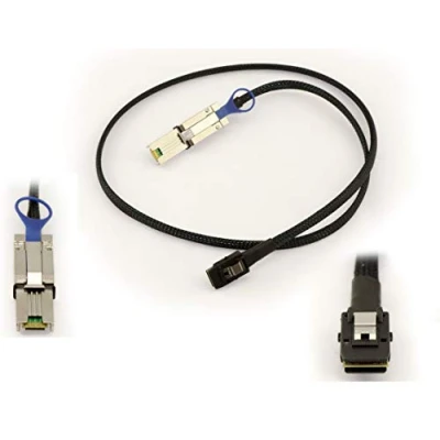 Afbeelding van KALEA INFORMATIQUE MiniSAS SFF 8088 naar 8087 SAS snoer, 1 m lang, SFF8088 26 pins externe Mini SAS, SFF8087 36 interne