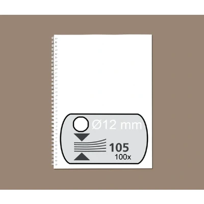 Afbeelding van Draadrug Fellowes 12mm 34 rings A4 wit 100stuks
