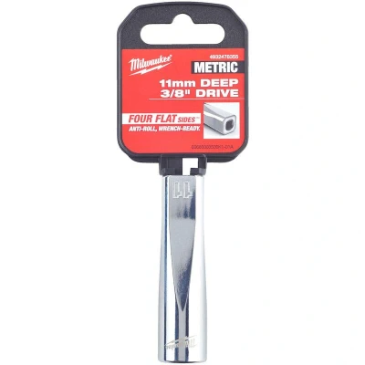 Afbeelding van Milwaukee Accessoires 3/8 Ratel Dop , Metrisch Lang 11MM 4932478355