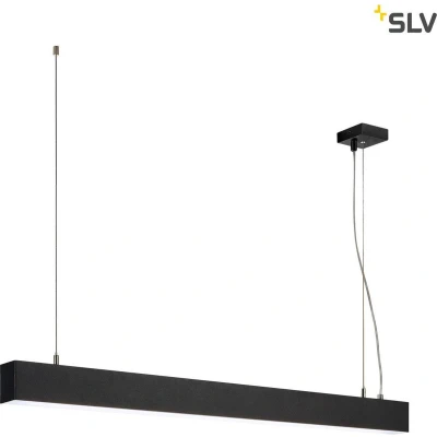 Afbeelding van Slv glenos profielhanglamp led 4000k zwart 1 m 43 w 1001403