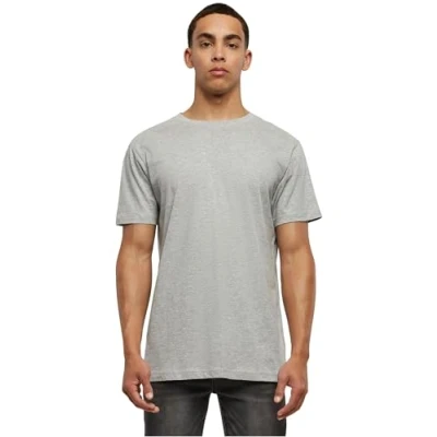 Afbeelding van Herenshirt &#039;Basic Round Neck&#039; met korte mouwen Heather Grey XL