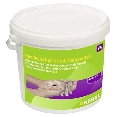 Afbeelding van Kerbl 151171 Handwaspasta van houtmeel (zandloze waspasta, huidvriendelijk, milieuvriendelijk natuurlijk raspmiddel, inhoud 5000 ml, voor middelgrote tot sterke verontreinigingen)