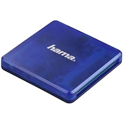 Afbeelding van Hama Usb 2.0 Multi Kaartlezer Sd/Microsd/Cf Blauw