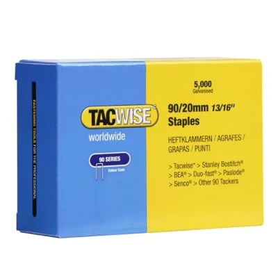 Afbeelding van Tacwise nieten voor tacker Type 90 20 mm Gegalvaniseerd 5000 stuks