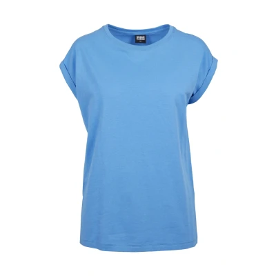 Afbeelding van Urban Classics Extended Shoulder Tshirt basic, Dames, Maat: Small, Horizonblue