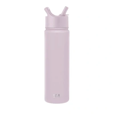 Afbeelding van Simple Modern Waterfles met rietjesdeksel, vacuüm geïsoleerde roestvrijstalen metalen thermosflessen Herbruikbare lekvrije BPA vrije fles voor sportschool, reizen, sport Summit Collection 625