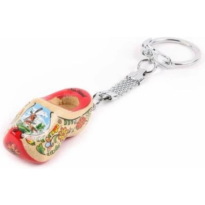 Afbeelding van Sleutelhanger Klomp Enkel Holland Rode Zool 4 Cm Souvenir