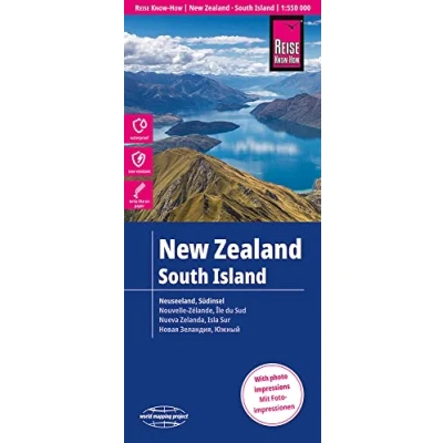 Afbeelding van Reise Know How Landkarte Neuseeland, Südinsel 1:550.000: world mapping project