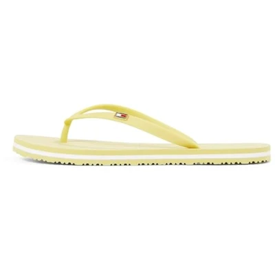 Afbeelding van Tommy Hilfiger Strap Beach Teenslippers, Dames, Maat: 40, Meringue Kunststof