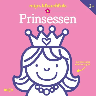 Afbeelding van Mijn kleurblok Prinsessen 3+ (Paperback)