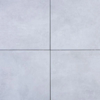 Afbeelding van MBI de Steenmeesters GeoCeramica 60x60x4 Evoque Perla combinatie van keramiek en beton in één tegel