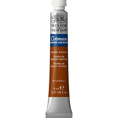 Afbeelding van Winsor &amp; Newton 8840080 Cotman aquarelverf Studio waterverf, levendige hoogwaardige kleuren met zeer goede verwerkingseigenschappen 8 ml tube Burnt Sienna