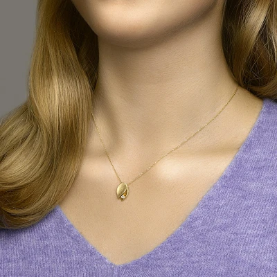 Afbeelding van Geelgouden Hanger diamant 0.07ct H SI 4022546
