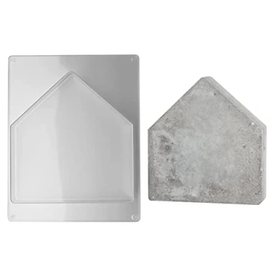 Afbeelding van RAYHER 36060000 Gietvorm voor huis, 16,5 x 17,5 cm, diepte 4 PET, beton gietvormen, ideaal het uitgieten met creatief beton, raysin gietpoeder, was, zeep