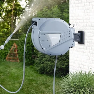 Afbeelding van Waterslanghaspel Amersfoort grijs 20m + 2m pro.tec