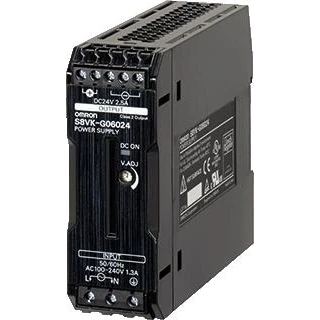Afbeelding van Omron voeding s8vk g 12 vdc 4 5 a 60 w din rail 100 240 vac primair gesloten behuizing schroefaansluiting s8vkg06012