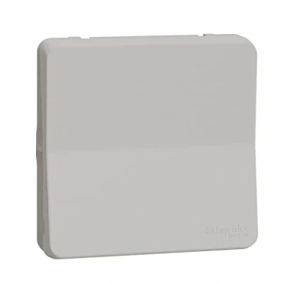 Afbeelding van Schneider electric mureva kruisschakelaar wip druk 1 voudig 10a controle met behuizing inbouw schroef ip55 mat wit ral9003 mur39023