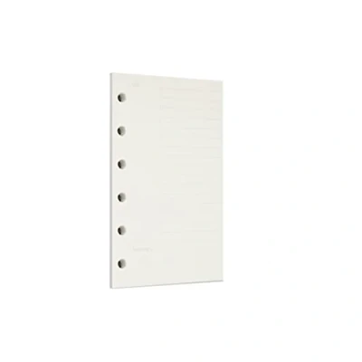 Afbeelding van Zelten 1 Pack A7 45 Vellen/90 Pagina&#039;s Connell Losbladig Gestanst Papier Vullingen for 6 Gaats Binder Persoonlijke Organisator Dagboek Notitieboek Navulbare Planner