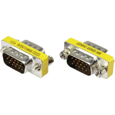 Afbeelding van Renkforce Serieel Adapter [1x D sub stekker 15 polig 1x polig] Geel