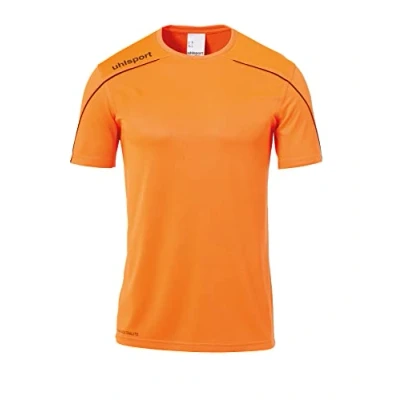 Afbeelding van Uhlsport Stream 22 Shirt Korte Mouw Heren Fluo Oranje / Zwart Maat: S