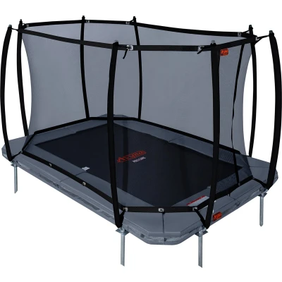 Afbeelding van Trampoline Avyna Pro Line InGround 380 x 255 + Royal Class Veiligheidsnet Grijs