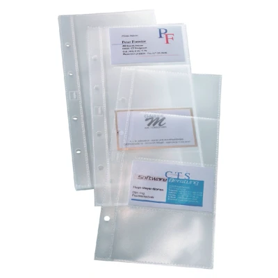 Afbeelding van Visitekaarthoes Sigel VZ350 voor visitekaartmap VZ300 80 kaarten 90x58mm