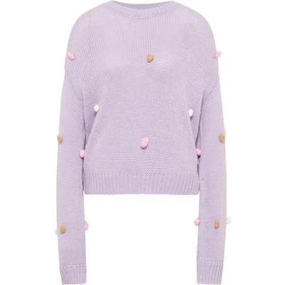 Afbeelding van MYMO Trui &#039;Nolie&#039; camel / pastellila rosa wolwit