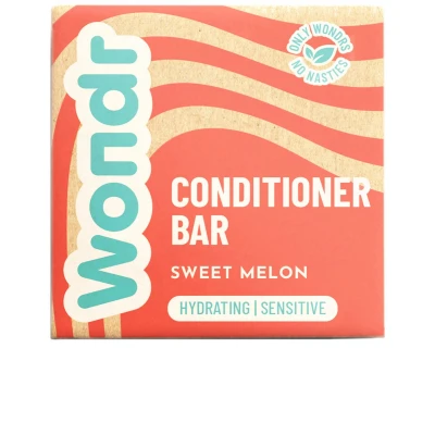 Afbeelding van WONDR conditioner bar Sweet Melon Intensieve verzorging Zacht en glanzend Gevoelige hoofdhuid 55g