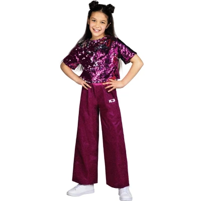 Afbeelding van K3 Glitter Outfit 3 5 Jaar Roze