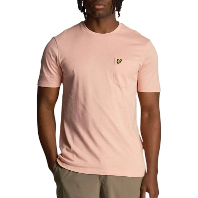 Afbeelding van Lyle &amp; Scott Pocket Tshirt basic, Heren, Maat: Medium, Palm pink