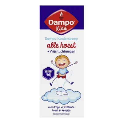 Afbeelding van Dampo Kindersiroop Alle Hoest Suikervrij, 120 ml