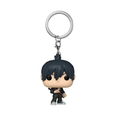 Afbeelding van Funko Pop! Keychain: CSM Aki Hayakawa Chainsaw Man Mini figuur van vinyl om te verzamelen nieuwigheid sleutelhanger sokkenvuller cadeau idee officiële merchandising anime fans