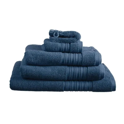 Afbeelding van Beddinghouse Sheer set van 3 Washandjes 16x22 cm Donker Blauw