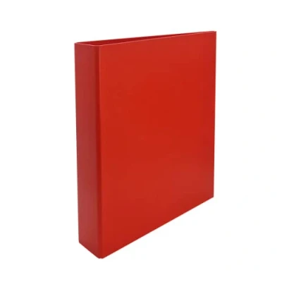 Afbeelding van Raylu Paper® Ordner 4 D ringen 40 mm A4 ringmap met voor het opbergen van documenten formaat 33,5 cm H x 26 B 6 rug (rood)